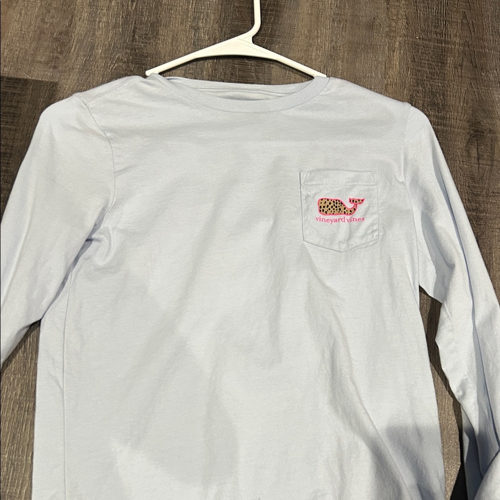 Vineyard Vines Kids Sky Blue Long Sleeve Tee